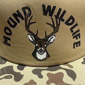 Camouflage Deer Trucker Hat Vintage